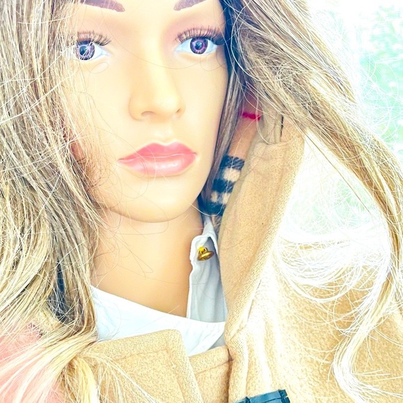 Burberry Wool Toggle Duffel Coat Camel Tan US Size 8 Host pick!⭐️🔥💕 - Picture 4 of 11